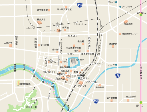 福井駅前マップ